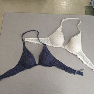 Aerie Neck halter lace bras 32A